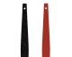 CUIR 12MM PAILL NOIRES/ROUGE