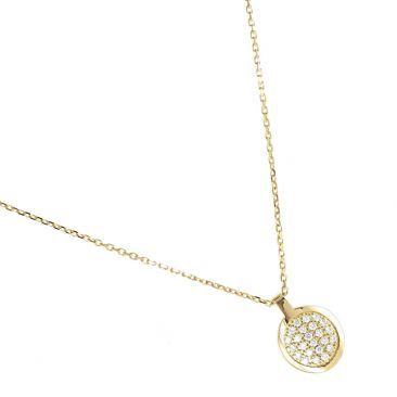 Collier or diamants Clozeau - N241D
