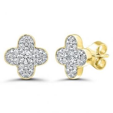 Boucles d'oreilles boutons diamant(s) or Stepec - amedBOIUPj dt oj