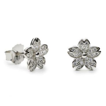 Boucles d'oreilles boutons argent & oxydes LINEARGENT - 19935-A