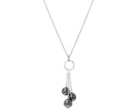 Collier argent perle de Tahiti Stepec - COLD815-AGT