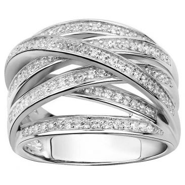 Bague empierrée argent Phebus - 70100192