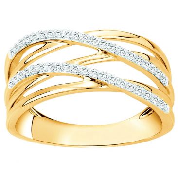 Bague plaqué or oxydes Phebus - 76100017
