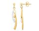 Boucles d'oreilles pendants plaqué or oxydes Phebus - 76400073BJ