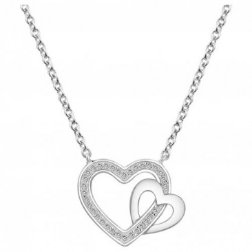 Collier argent et oxydes coeurs Phebus - 70700116