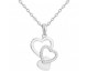 Collier argent et oxydes coeurs Phebus - 70700941
