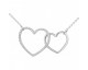 Collier argent et oxydes coeurs Phebus - 70700992