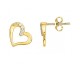 Boucles d'oreilles boutons plaqué or oxydes Phebus - 76400189