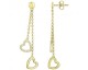 Boucles d'oreilles pendants plaqué or oxydes Phebus - 76400331