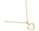 Collier coeur plaqué or Phebus - 76700288