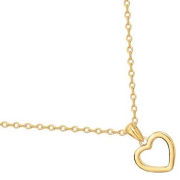 Collier coeur plaqué or Phebus - 76700288