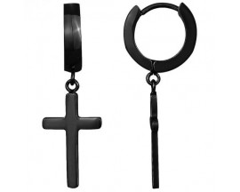 Boucles d'oreilles créoles acier Phebus - 87-0062