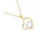 Collier coeurs plaqué or oxydes Phebus - 76700069BJ