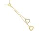 Collier coeurs plaqué or oxydes Phebus - 76700324