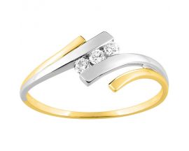 Bague or oxyde(s) de zirconium - 09SH15BZ