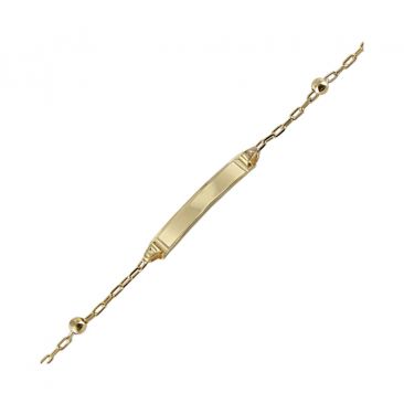 Bracelet gourmette identité or Lucas Lucor - XF1G1B