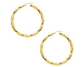 Boucles d'oreilles créoles or - 2680.10