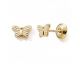 Boucles d'oreilles papillons boutons or Stepec - nBIPOJv