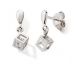 Boucles d'oreilles pendants argent et oxydes- cJIOJ