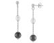 Boucles d'oreilles pendants argent perles Jourdan - AJF210136E