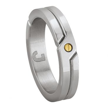 Bague acier & or Jourdan - JH150210R