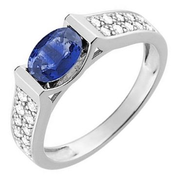 Bague or diamants & saphir - MD010GSKB