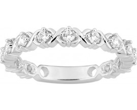 Bague argent et oxydes de zirconium - 337045.1