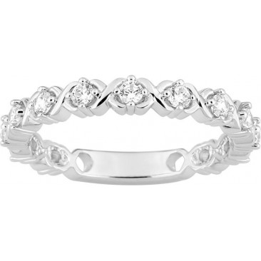 Bague argent et oxydes de zirconium - 337045.1