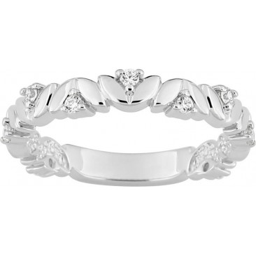 Bague argent et oxydes de zirconium - 337046.1