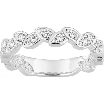 Bague argent et oxydes de zirconium - 337048.1
