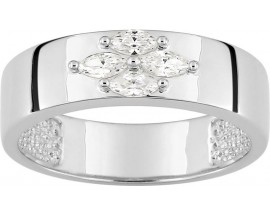 Bague argent et oxydes de zirconium - 337175.1