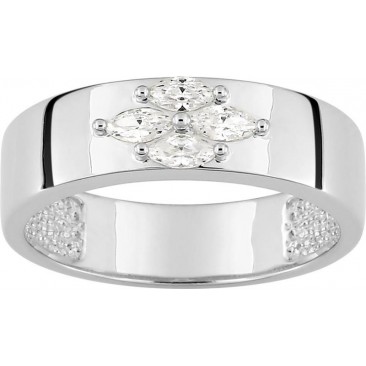 Bague argent et oxydes de zirconium - 337175.1