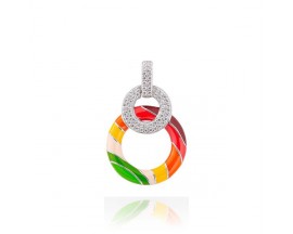 Pendentif argent oxydes Una Storia - BQ14014