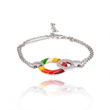 Bracelet argent et oxydes Una Storia - BR14014