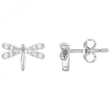 Boucles d'oreilles boutons argent oxydes Phebus - 70400742