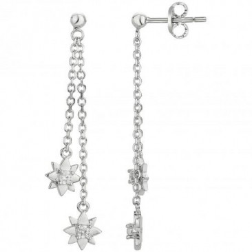 Boucles d'oreilles pendants argent oxydes Phebus - 70400747