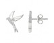 Boucles d'oreilles boutons argent oxydes Phebus - 70400773