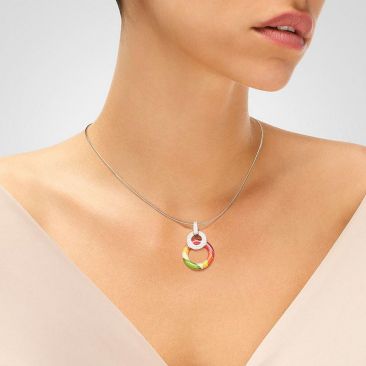 Pendentif argent oxydes Una Storia - BQ14014