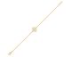 Bracelet trèfle plaqué or oxydes Phebus - 76300260