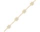 Bracelet trèfles plaqué or oxydes Phebus - 76300262