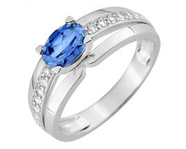 Bague or diamants & saphir - 7VV4GSCB2
