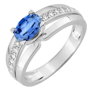Bague or diamants & saphir - 7VV4GSCB2