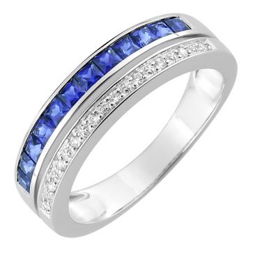 Bague or diamants & saphir - 1.6142.S1