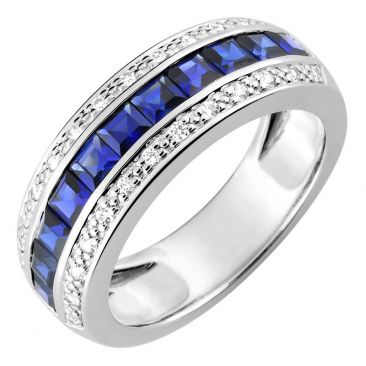 Bague or diamants & saphirs - 1.6030.S1