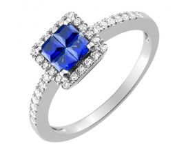 Bague or diamants & saphirs - 1.6025.S1