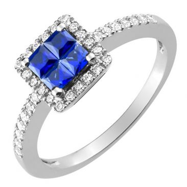 Bague or diamants & saphirs - 1.6025.S1