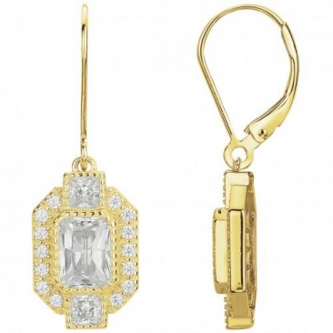 Boucles d'oreilles brisures plaqué or oxydes Phebus - 76400387