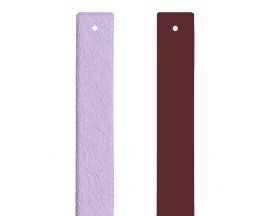 Cuir bracelet Les Georgettes - Lavande métallisée/Violette Sauvage 14 mm