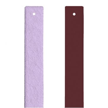 Cuir bracelet Les Georgettes - Lavande métallisée/Violette Sauvage 14 mm