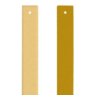 Cuir bracelet Les Georgettes - Solaire/Doré 14 mm